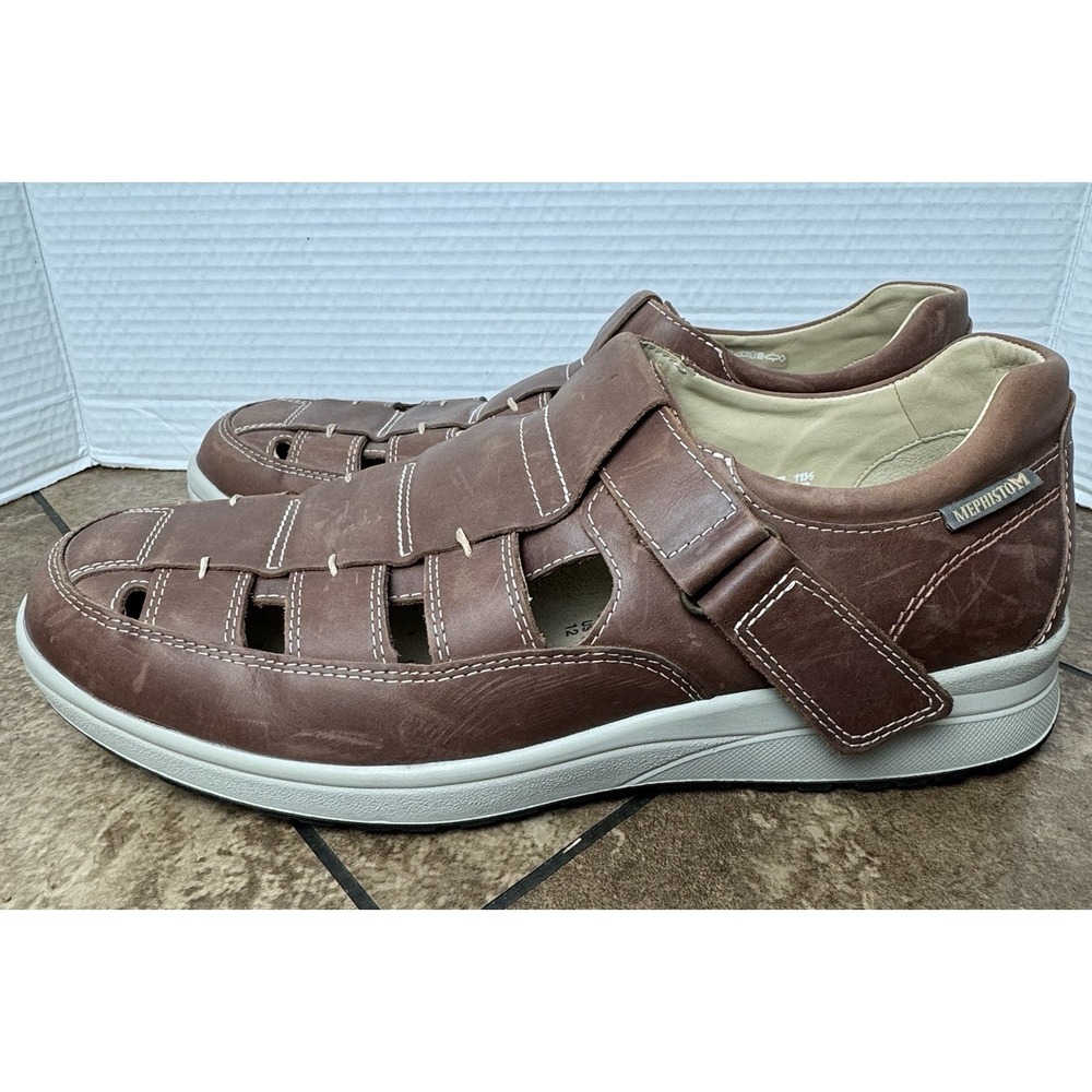 Mephisto Mens Brown Sandals,Size 12 Made in Portugal - Picture 3 of 9